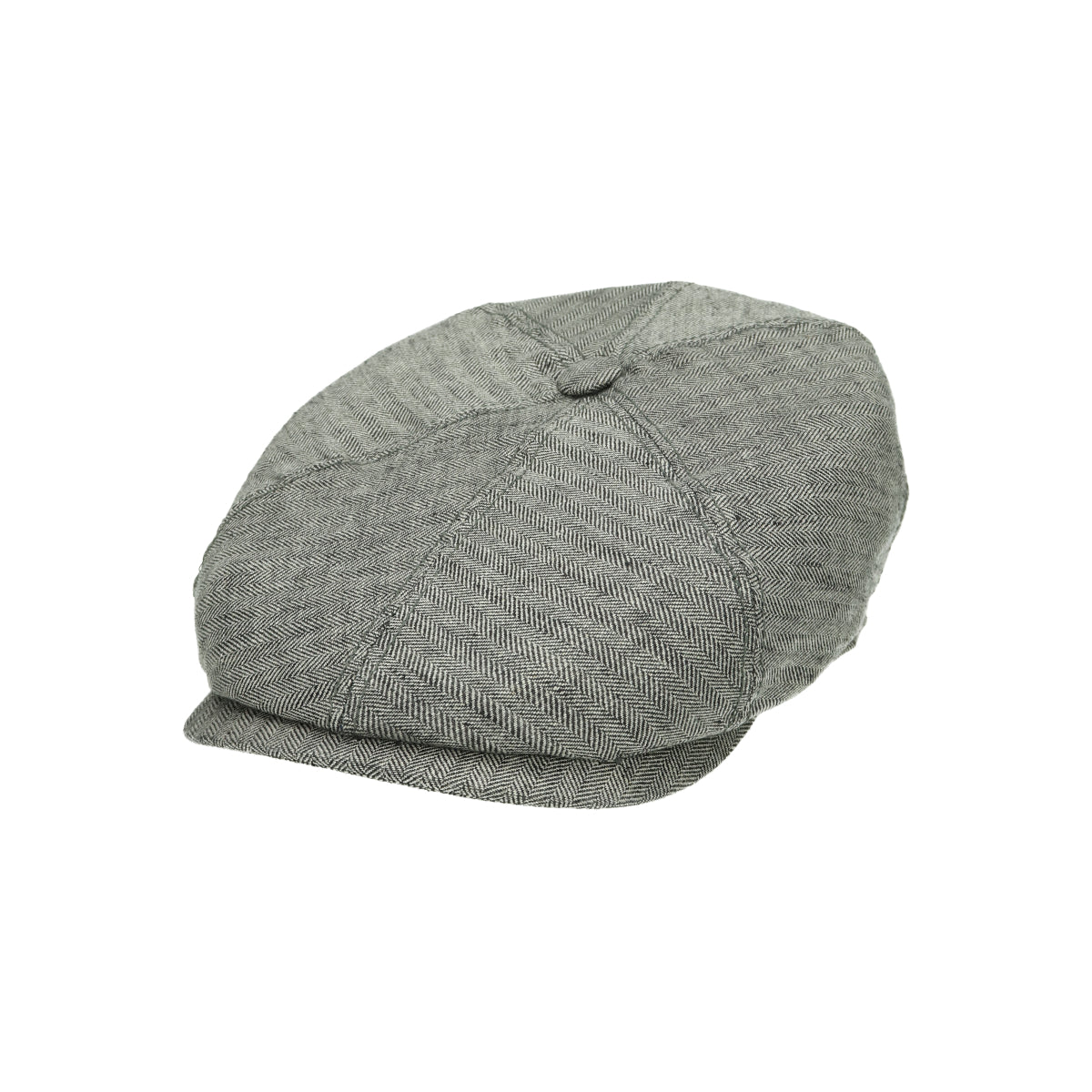 6-Panel Cap Linen meliert grau