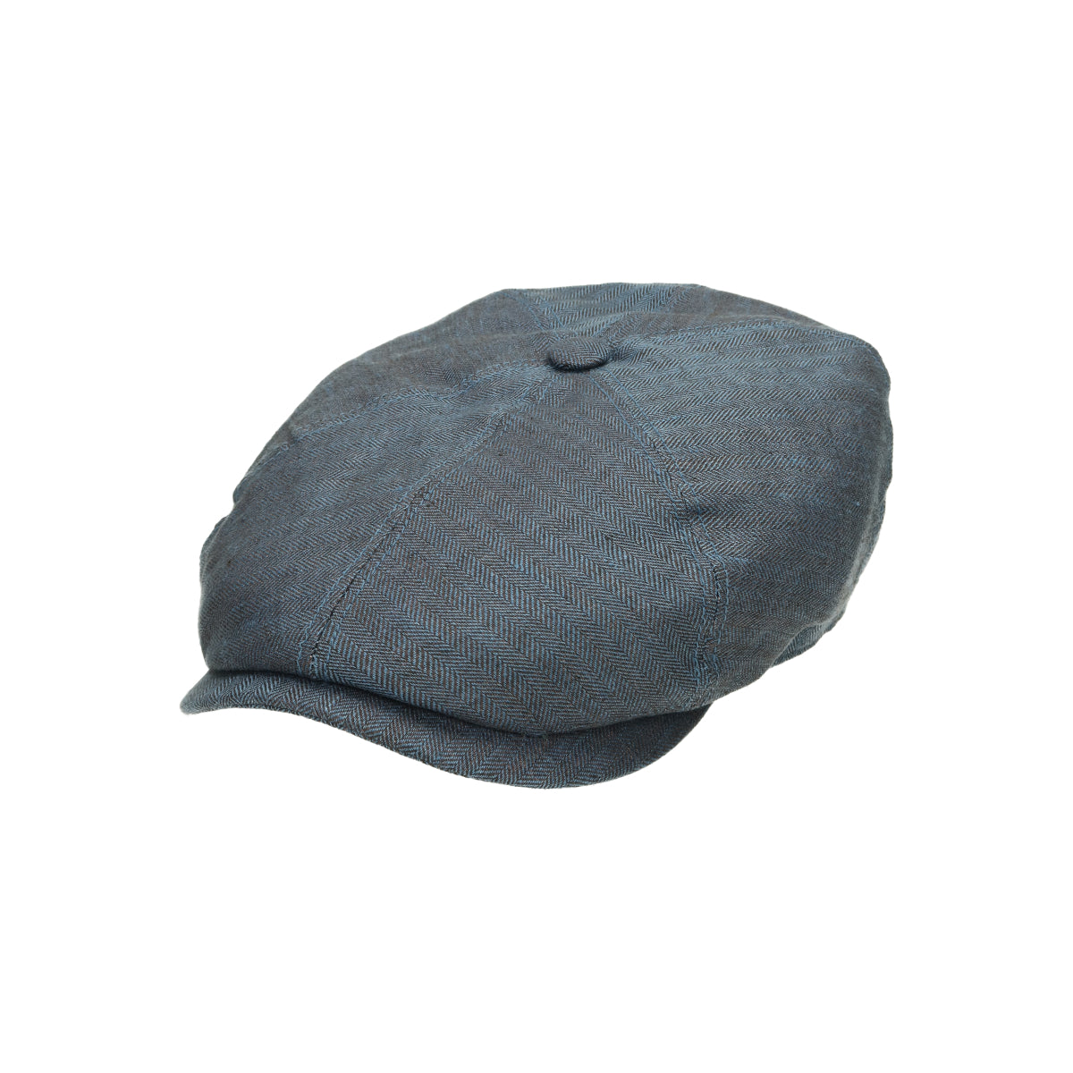 6-Panel Cap Linen denim blau