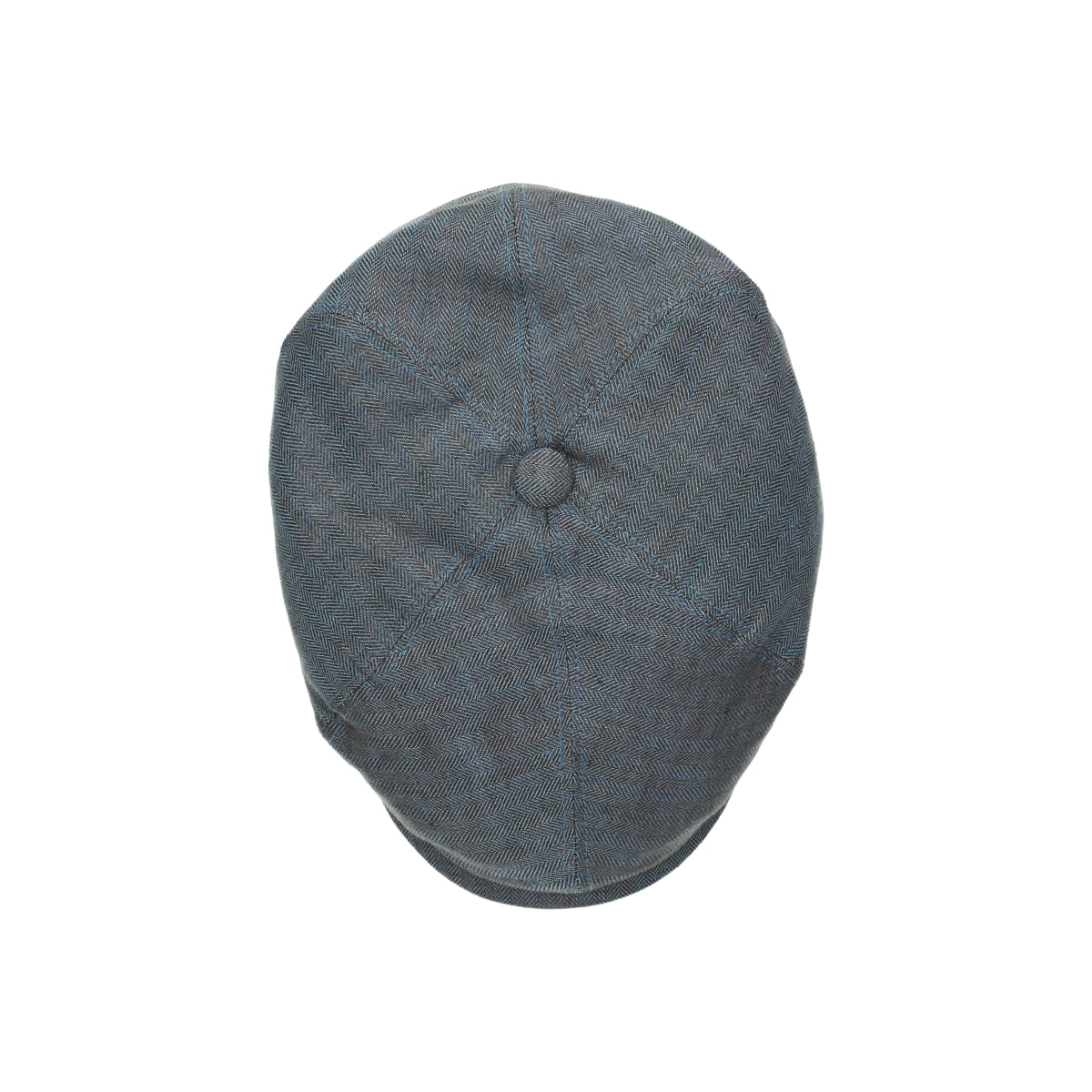 6-Panel Cap Linen denim blau