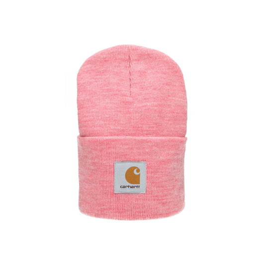 Acrylic Watch Hat dusty rose heather