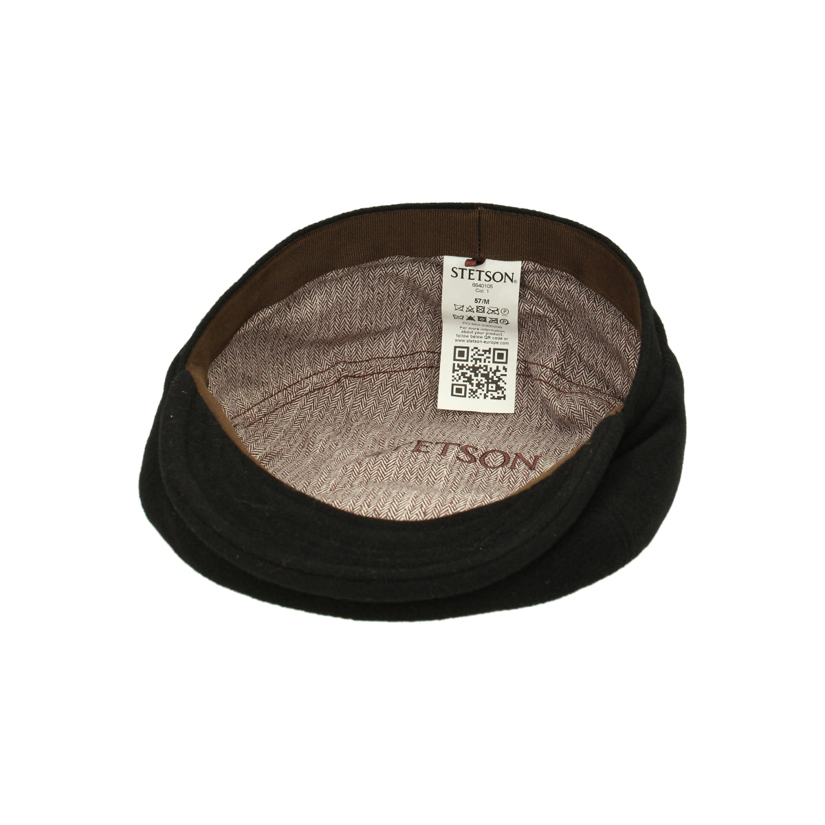 6-Panel Cap Wool/Cashmere schwarz