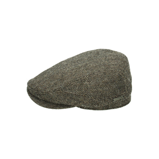 Driver Cap Wool Herringbone fischgrat-grau