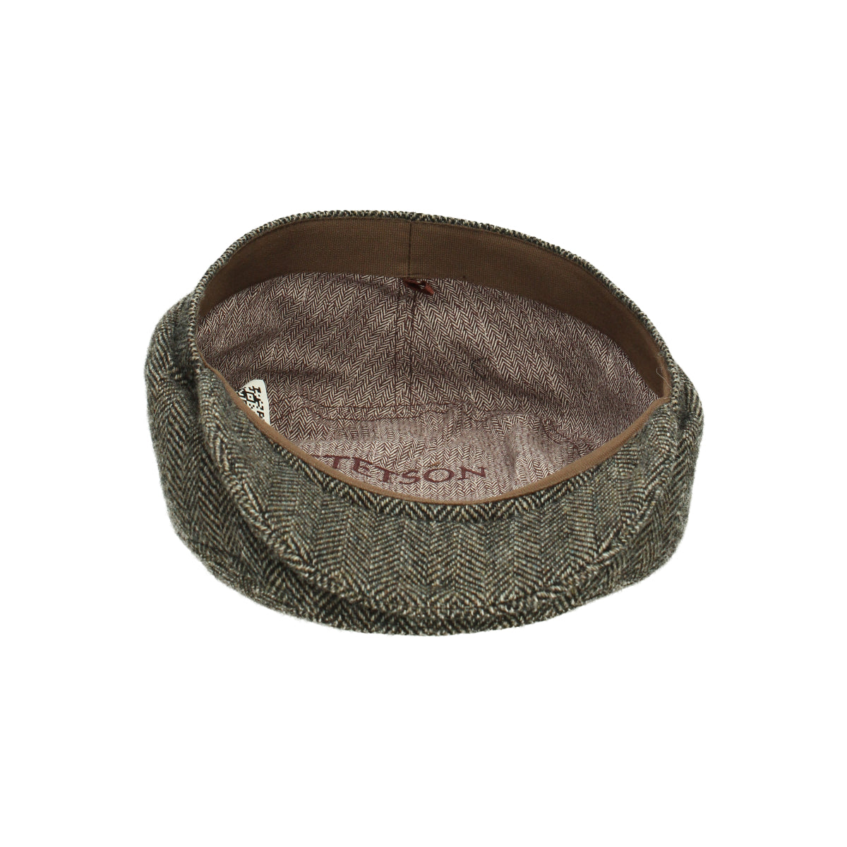 Driver Cap Wool Herringbone fischgrat-grau