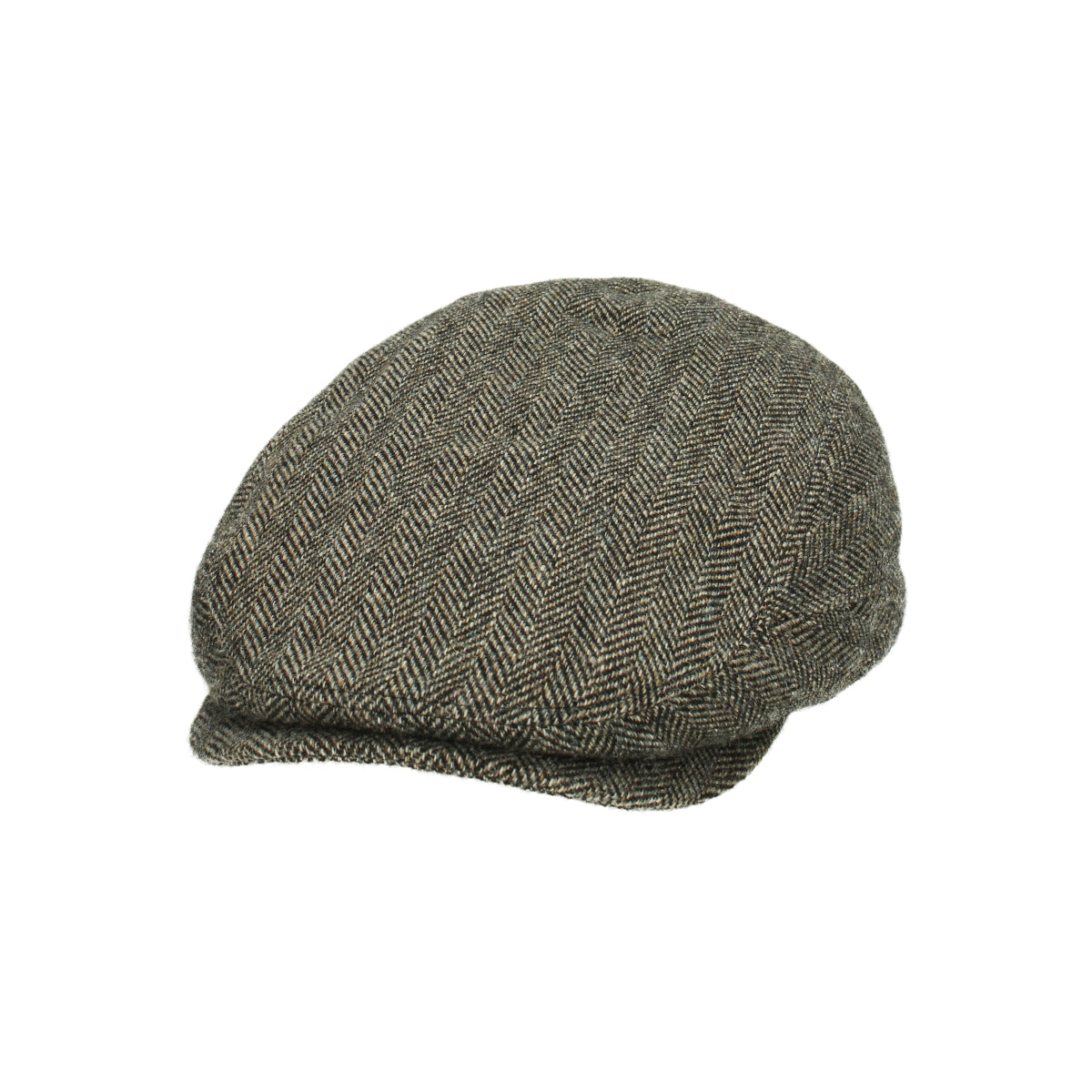 Driver Cap Wool Herringbone fischgrat-grau