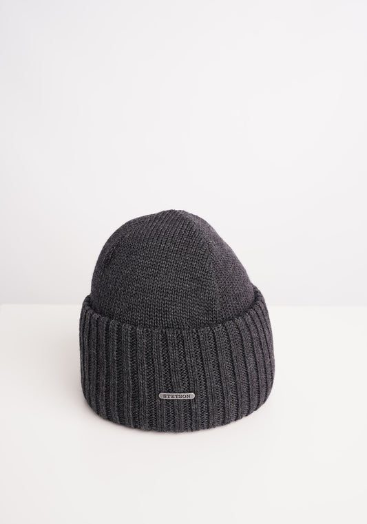 Beanie Merino Wool anthracit