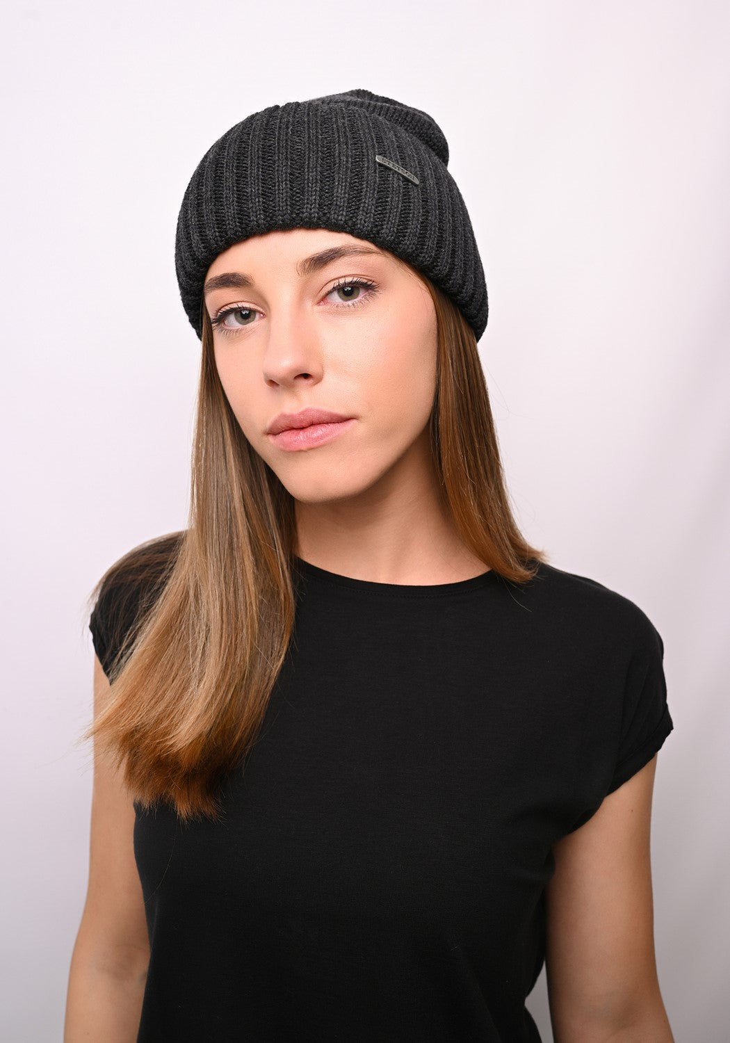 Beanie Merino Wool anthracit