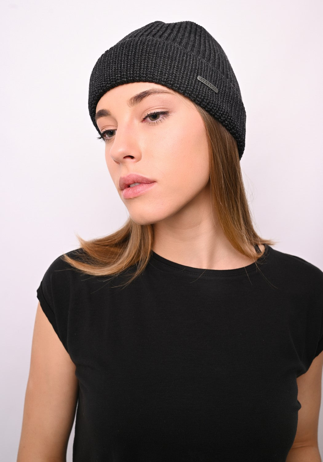 Beanie Merino Wool anthracite