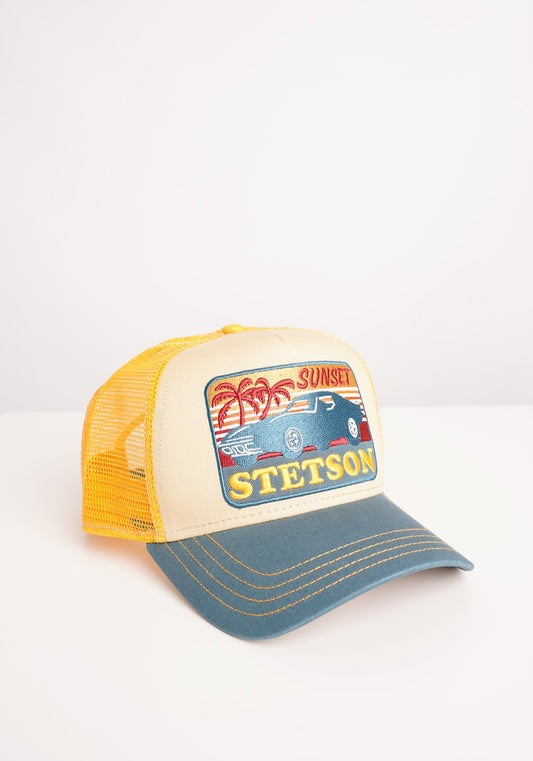 Trucker Cap Sunset blue/yellow