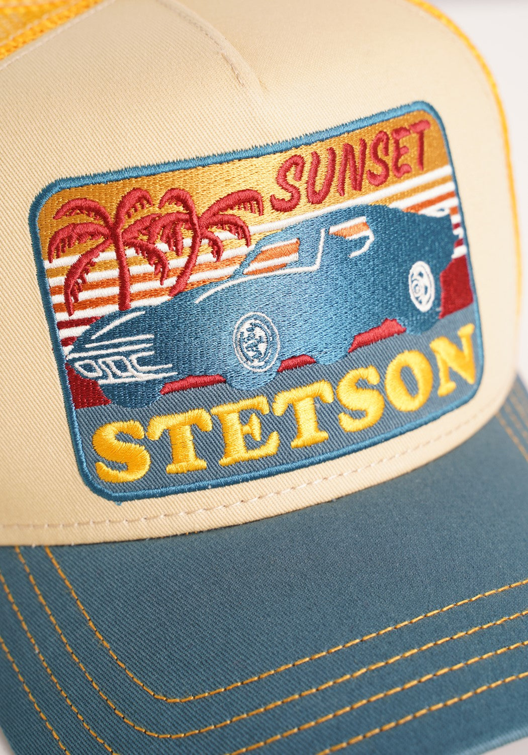 Trucker Cap Sunset blue/yellow