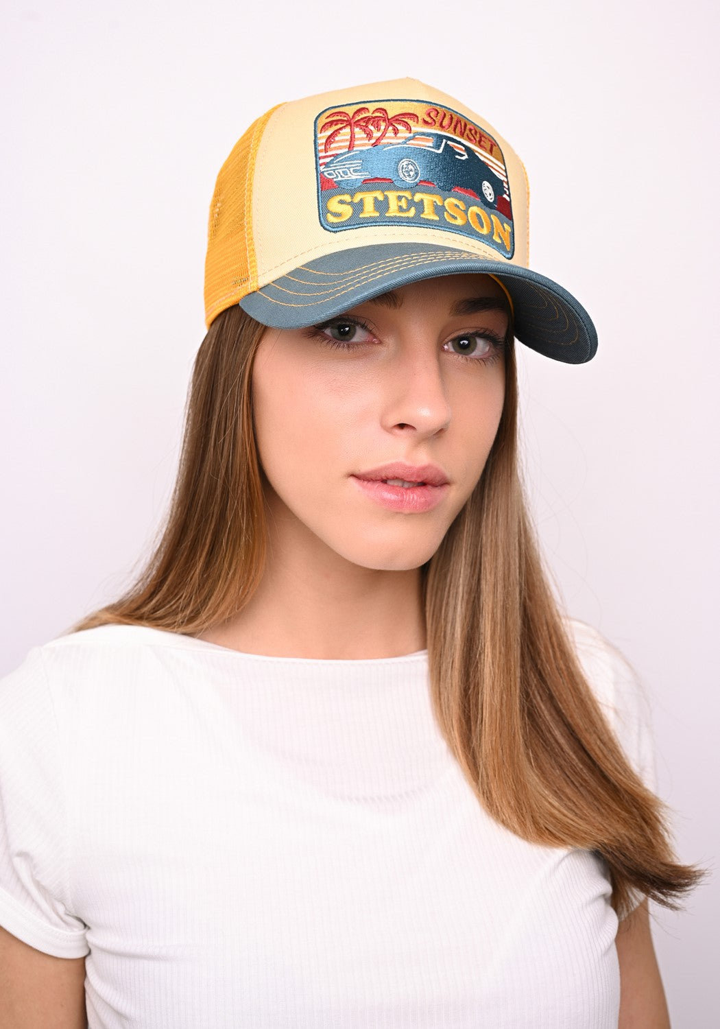 Trucker Cap Sunset blue/yellow