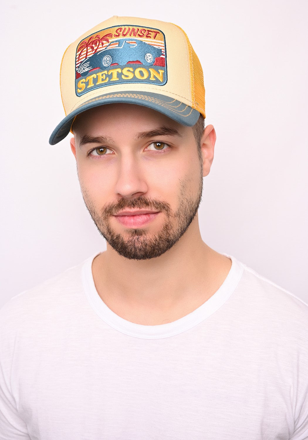 Trucker Cap Sunset blue/yellow