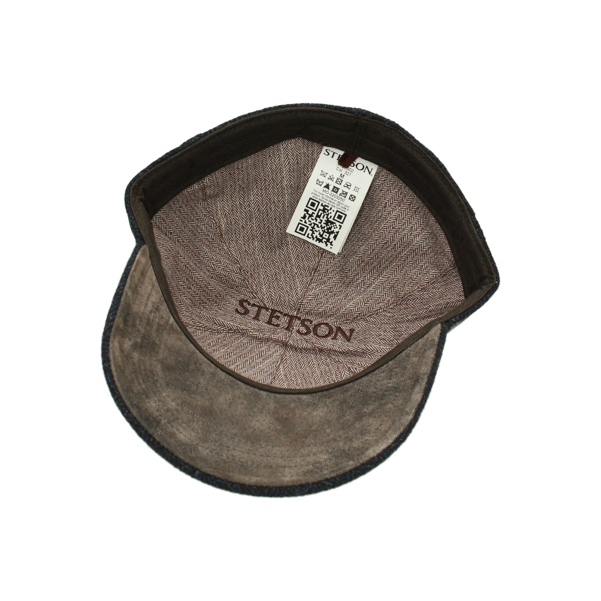 Baseball Cap Wool Herringbone fischgrat grau