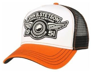 Trucker Cap Car Club weiß schwarz orange