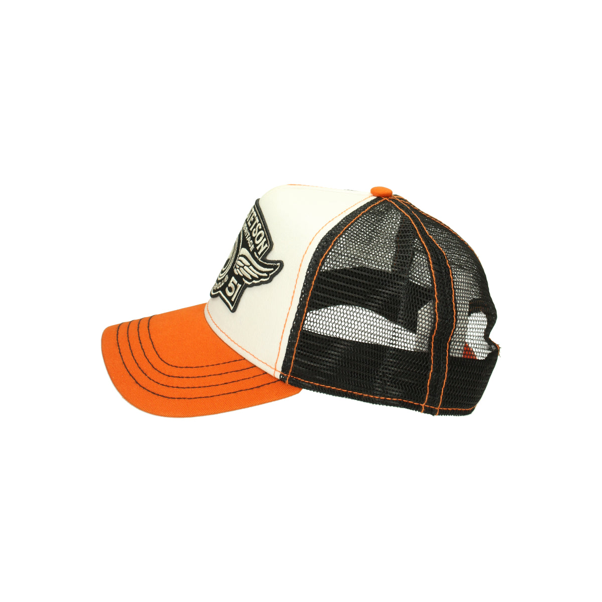 Trucker Cap Car Club weiß schwarz orange