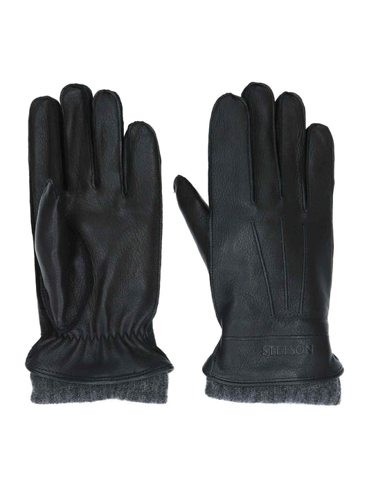 Gloves Deer / Cashmere schwarz