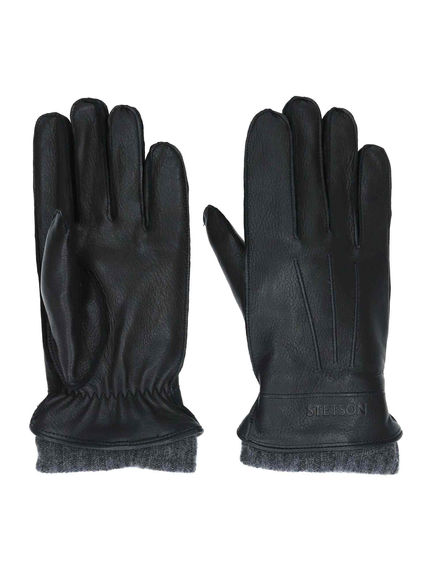Gloves Deer / Cashmere schwarz