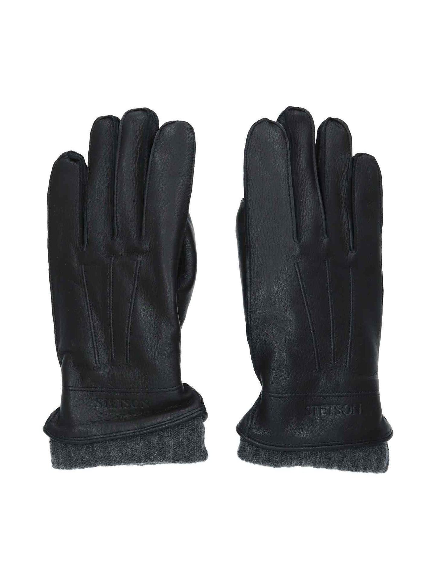 Gloves Deer / Cashmere schwarz