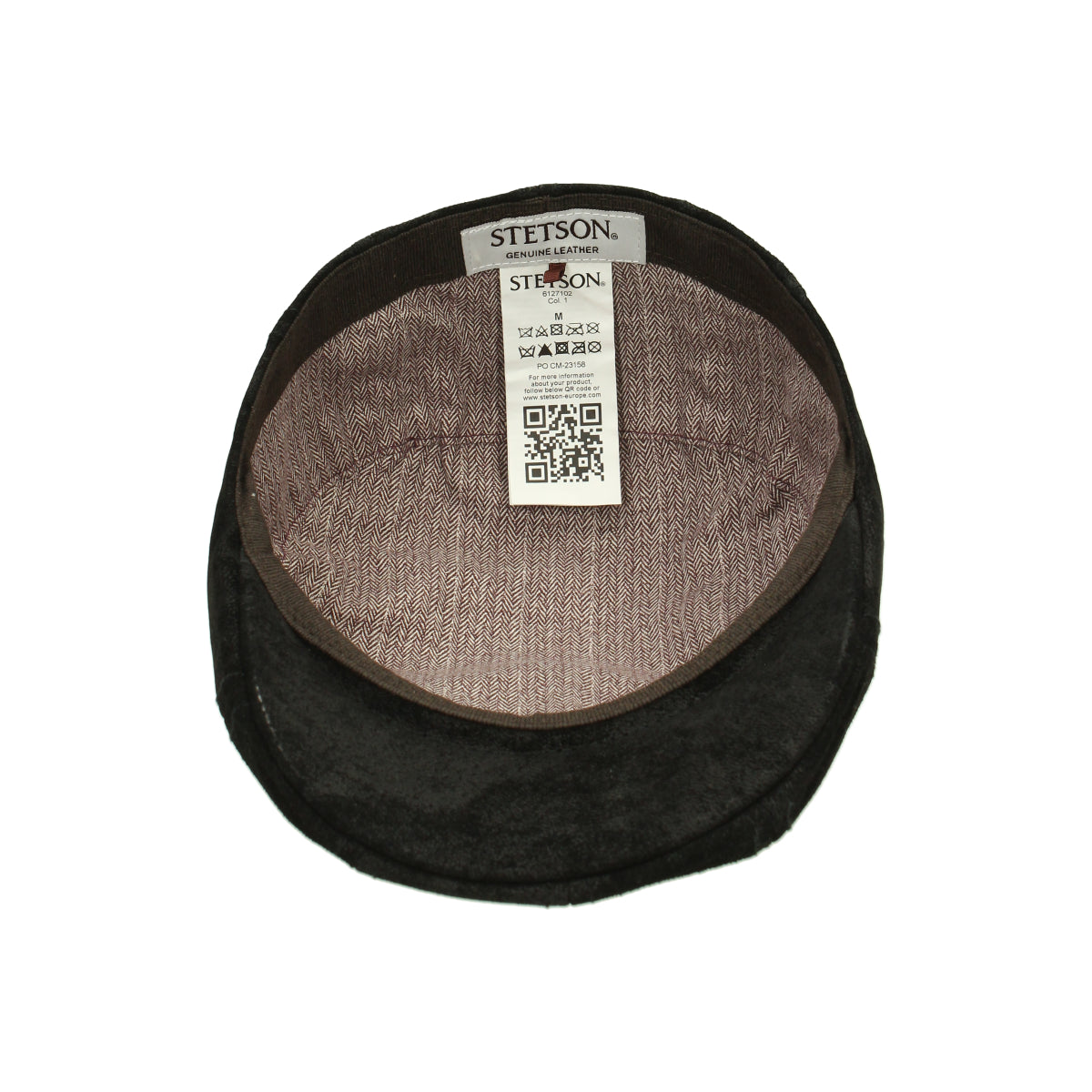 Ivy Cap Pigskin schwarz