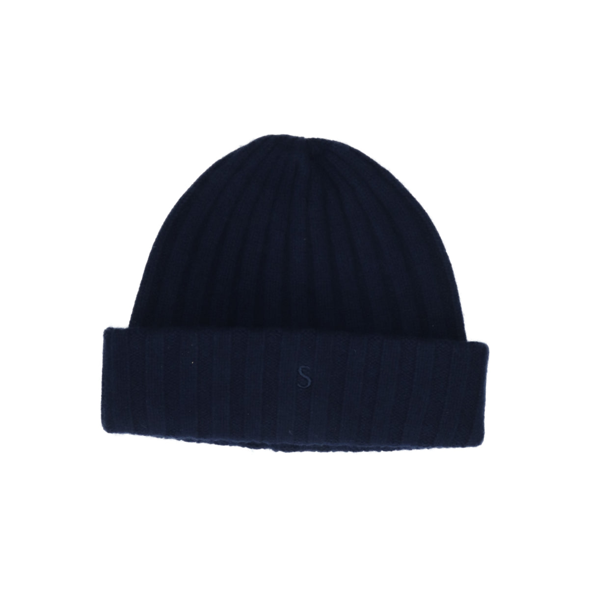 Beanie Cashmere navy blau