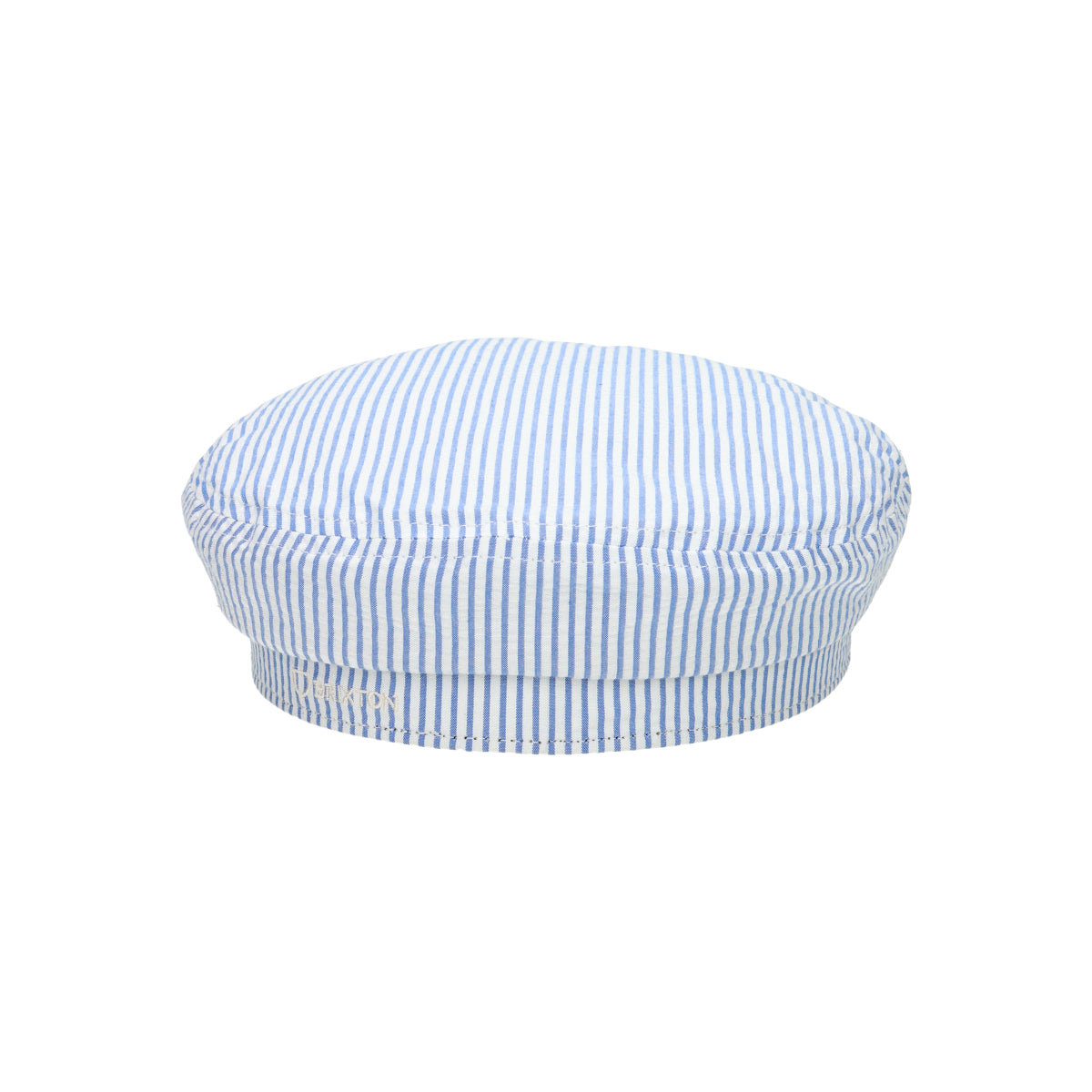 FIDDLER CAP off white blue seersucker