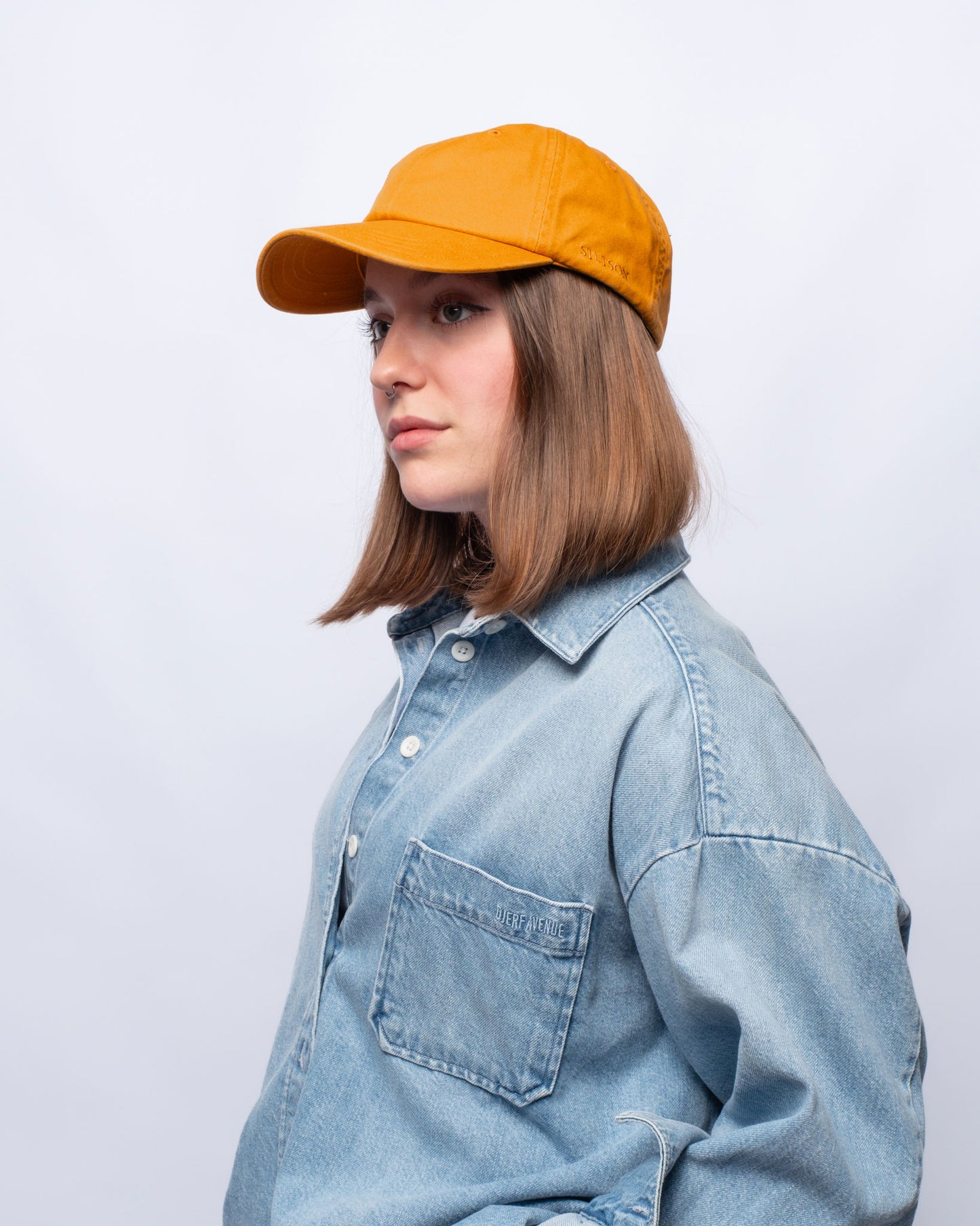 Baseball Cap Cotton terracotta orange