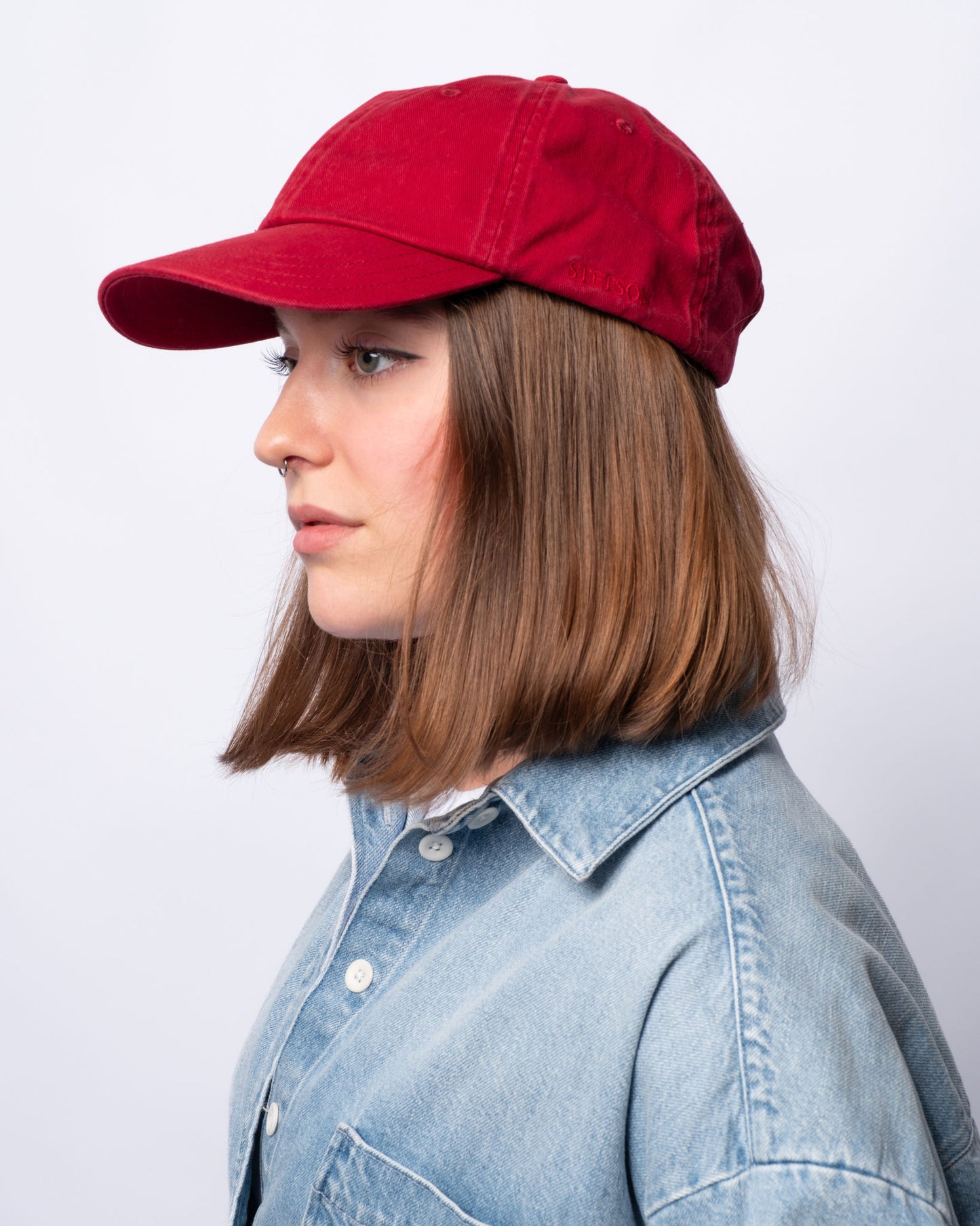 Baseball Cap Cotton bordeaux