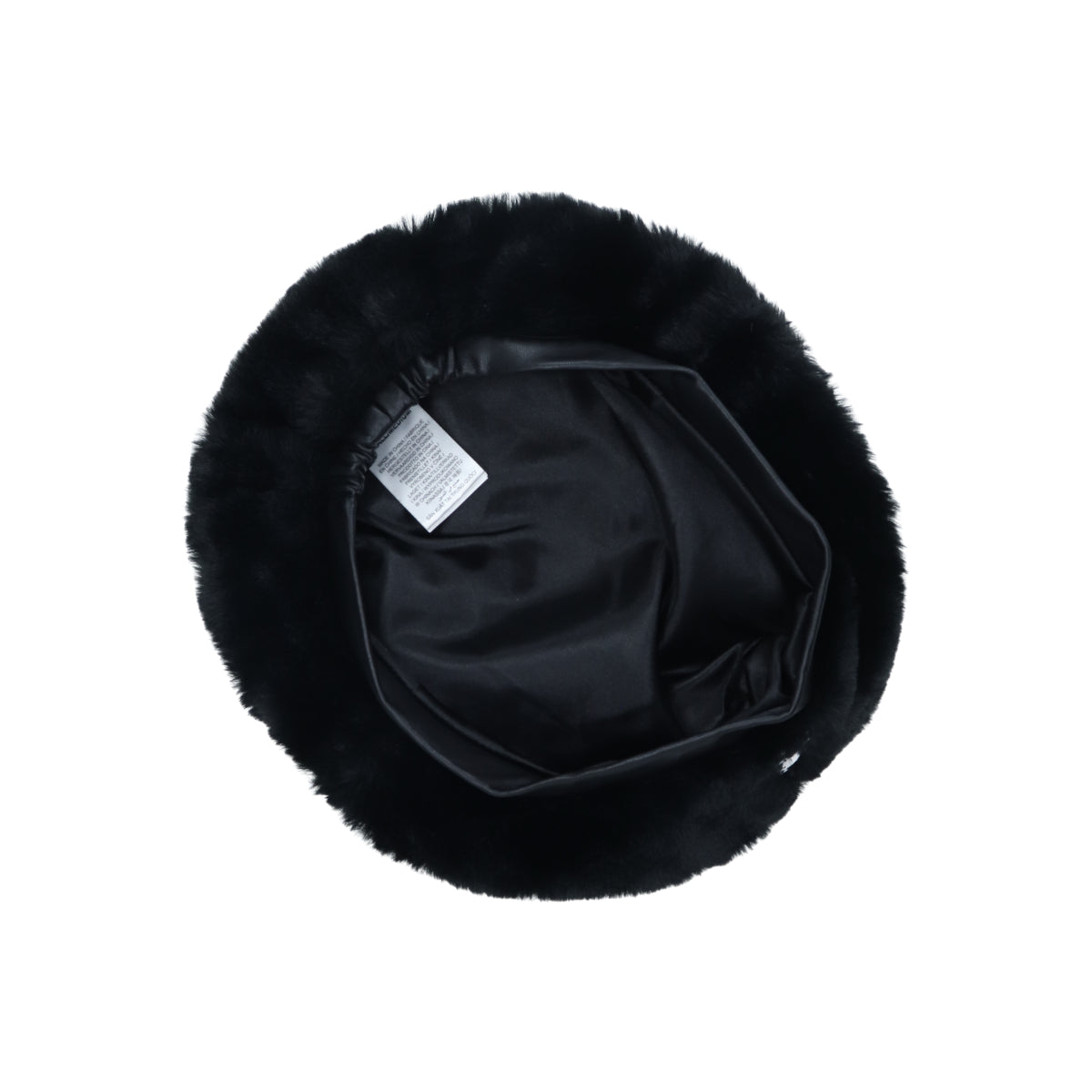 Faux Fur Beret solid black