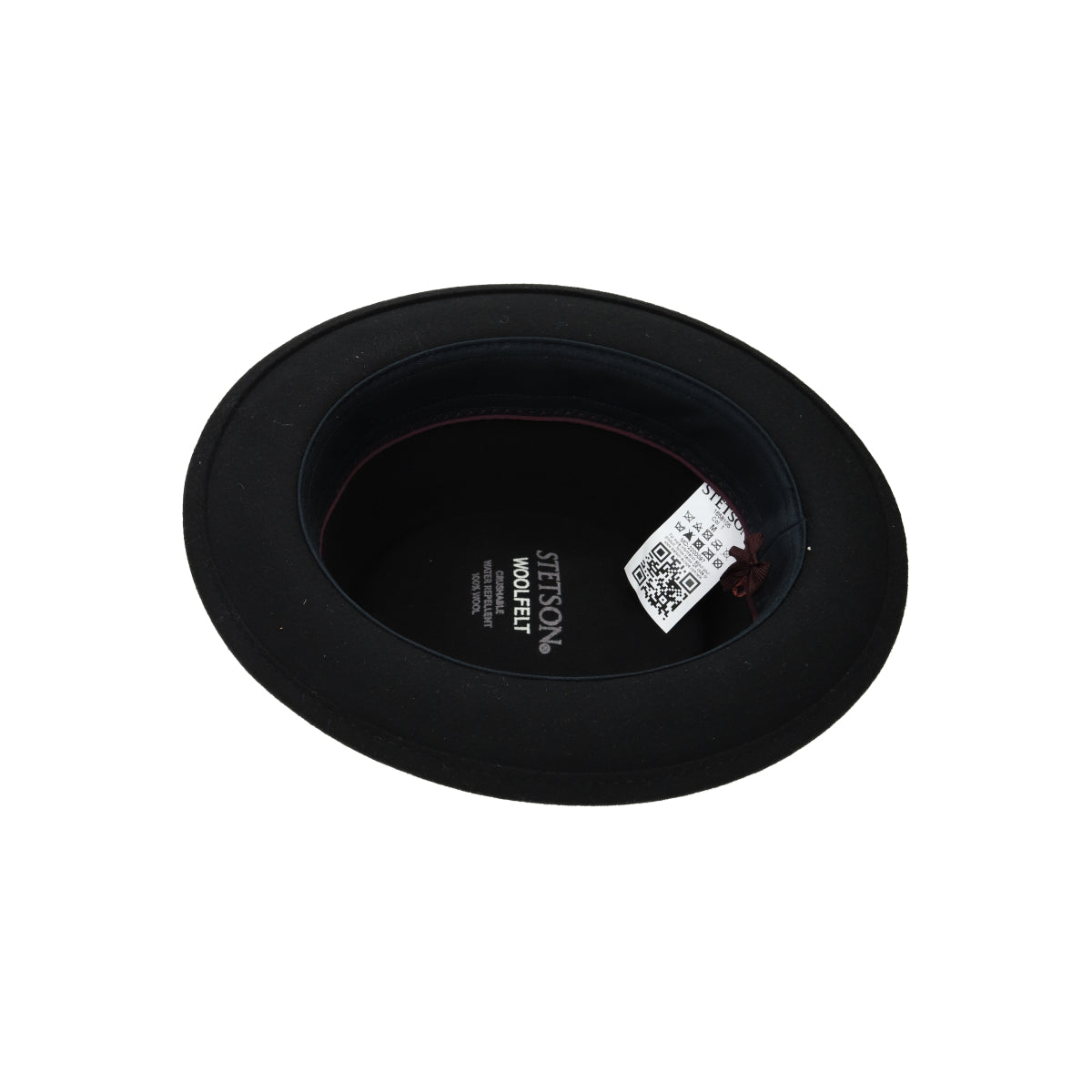 Pork Pie Woolfelt schwarz grau