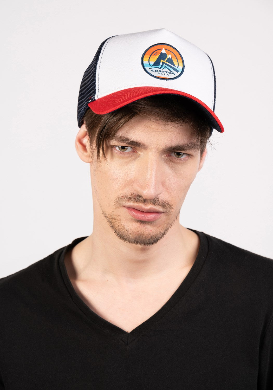 CRSUNRISE Trucker Cap red/white/navy