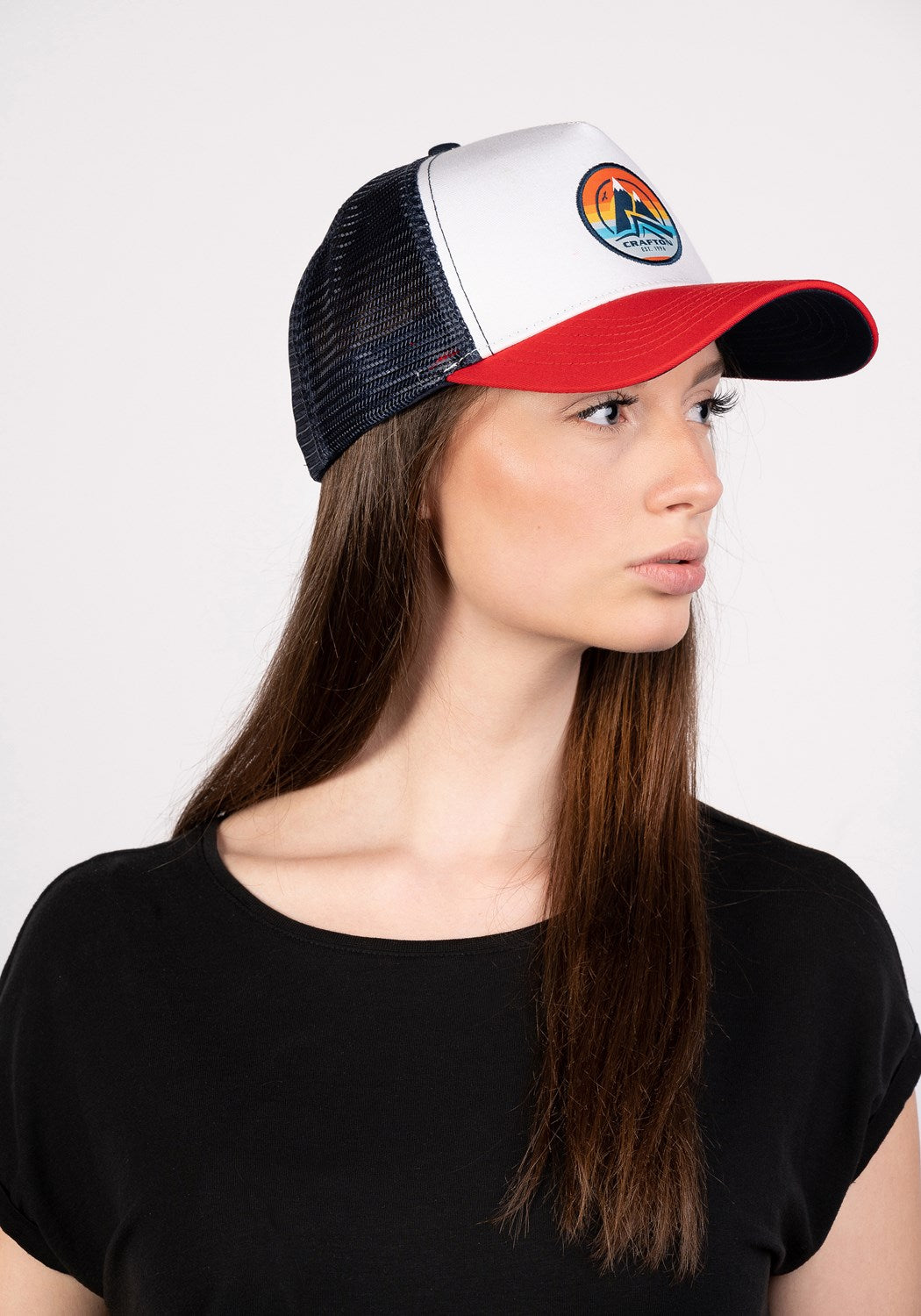 CRSUNRISE Trucker Cap red/white/navy