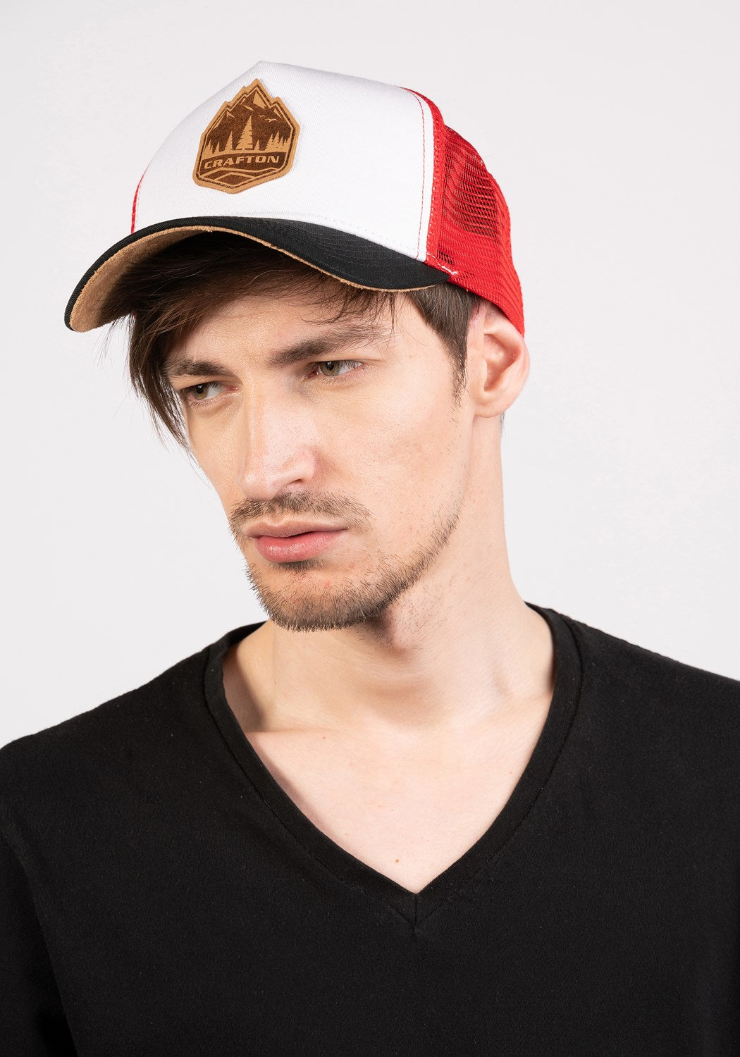 CRBIG MOUNTAIN Trucker Cap blk wht rd