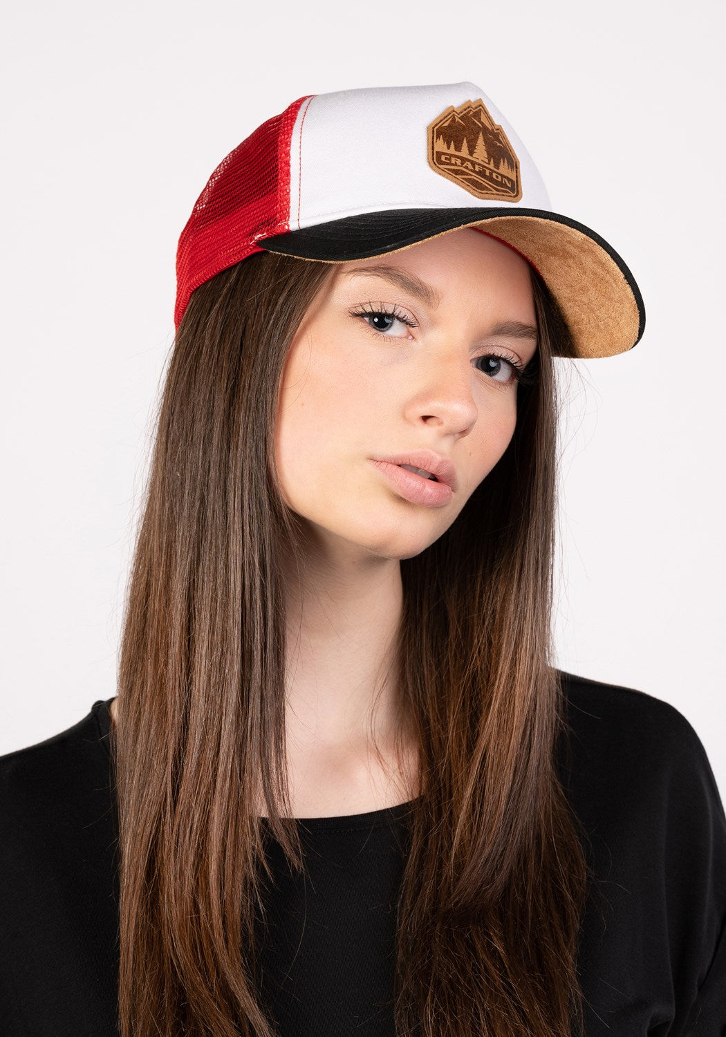 CRBIG MOUNTAIN Trucker Cap blk wht rd