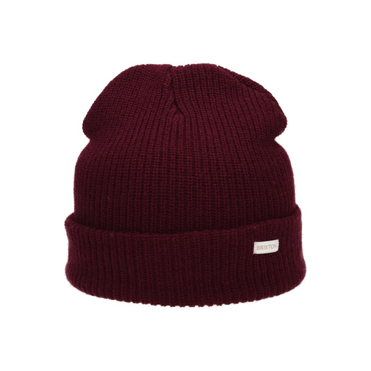 Alpha W beanie mahogany red