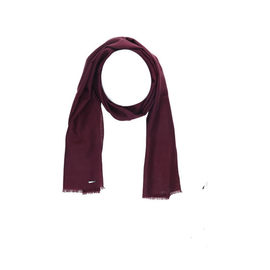 Scarf Wool bordeaux red