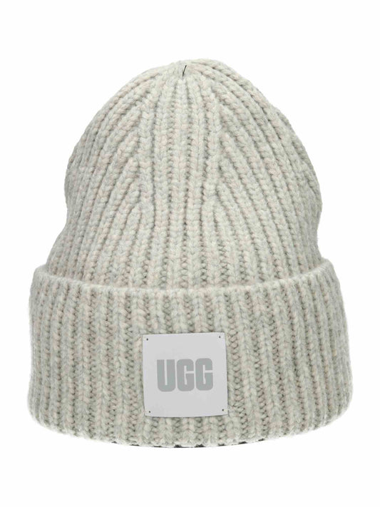 W Chunky Rib Beanie light gray