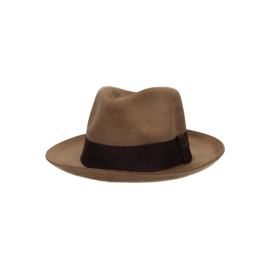 Fedora Woolfelt Suede light brown