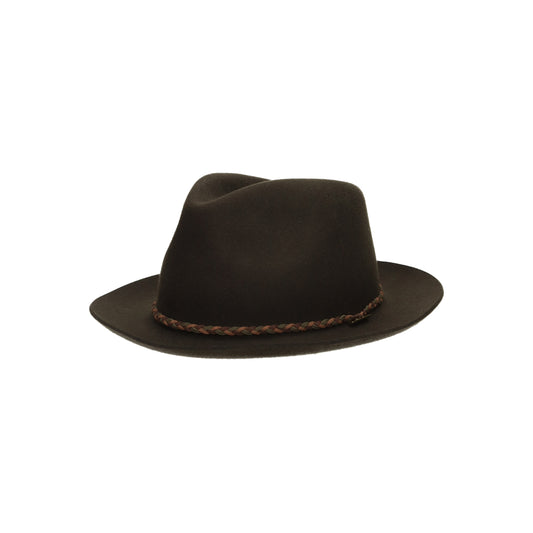 Fedora Woolfelt dried tart brown
