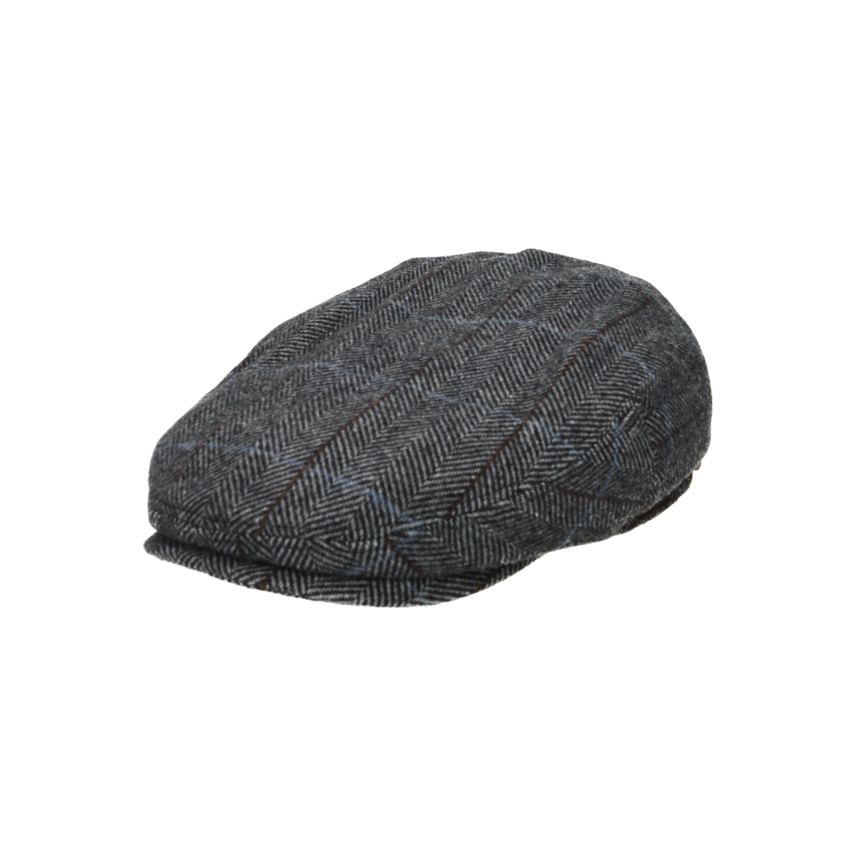 Kent Wool EF herringbone gray dark