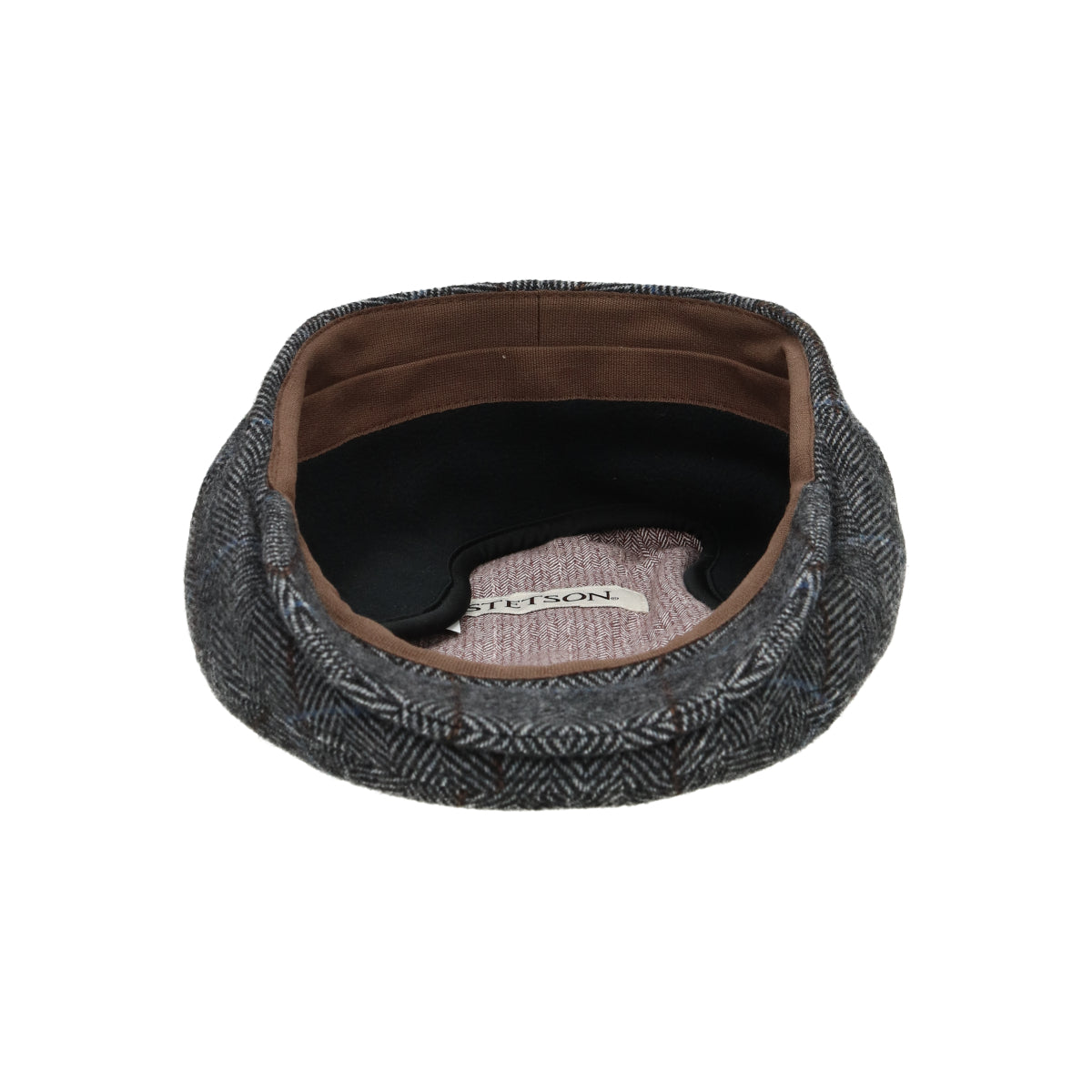 Kent Wool EF herringbone gray dark