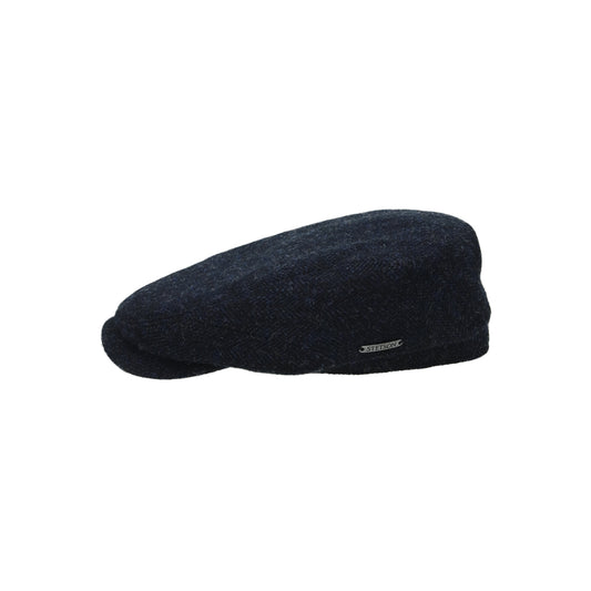 Driver Cap Wool Herringbone dark blue