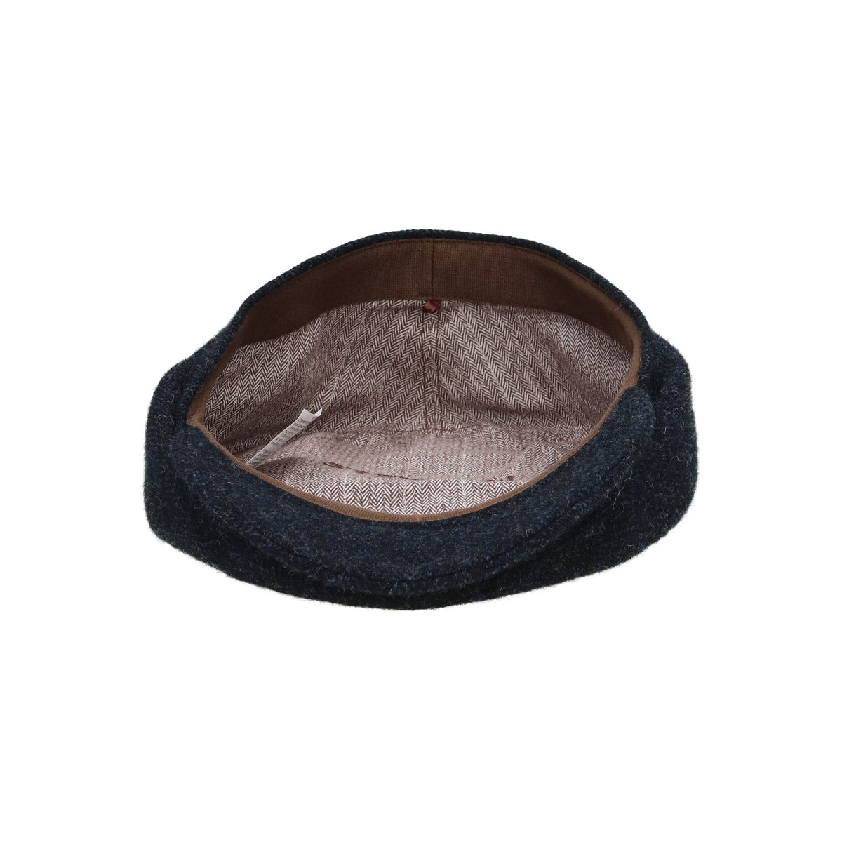 Driver Cap Wool Herringbone dark blue