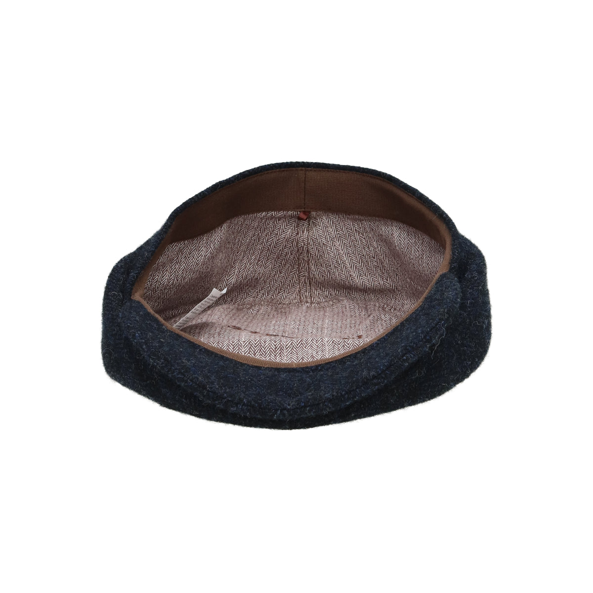 Driver Cap Wool Herringbone dark blue