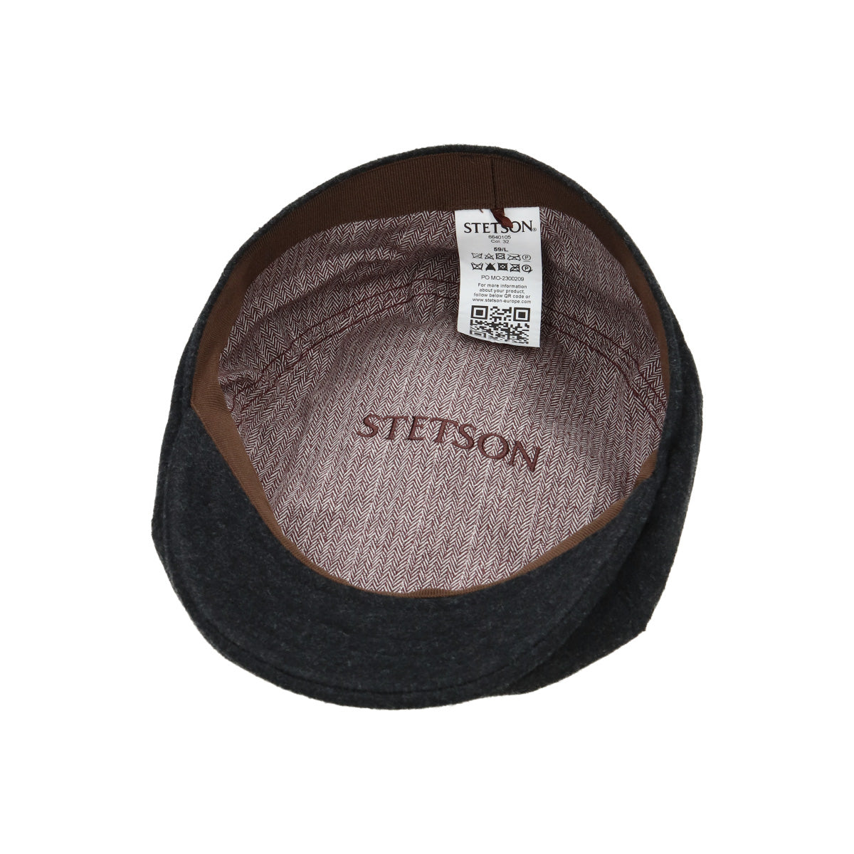 6-Panel Cap Wool/Cashmere dark gray