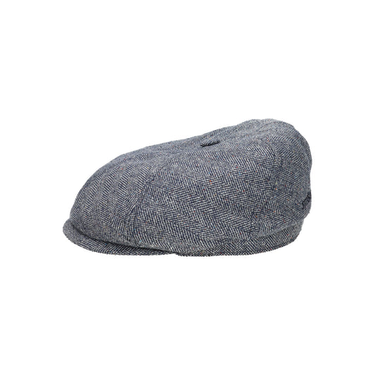 6-Panel Cap Silk herringbone gray