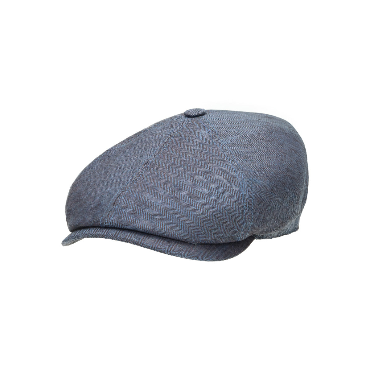 6-Panel Cap Linen denim blue