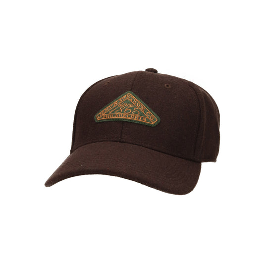 Baseball Cap Vintage Logo Patch Wool brown