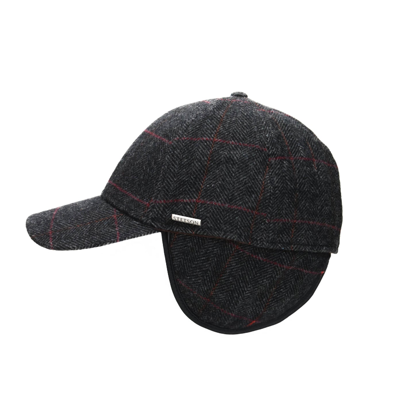 Baseball Cap Wool EF herringbone gray