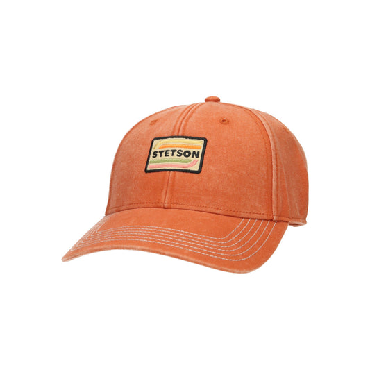 Baseball cap cotton orange dark