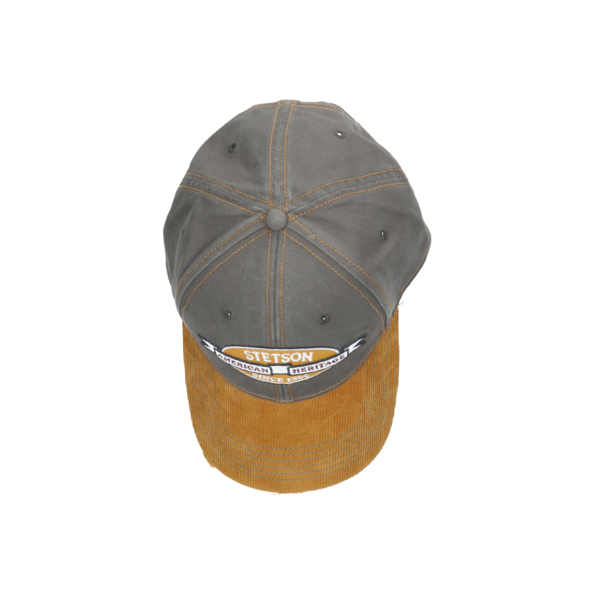 Baseball cap vintage distressed beige gray