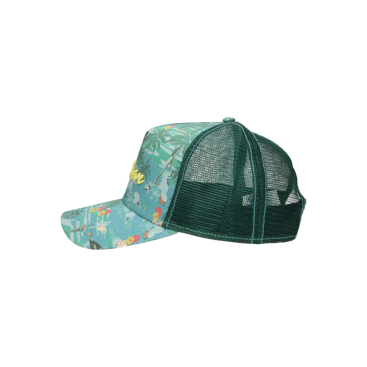 Trucker Cap Aloha Print dark green